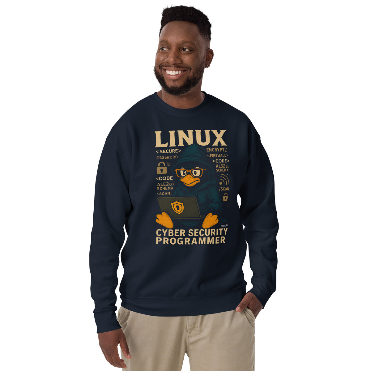 Linux Cyber Security Programmer - Unisex Premium Sweatshirt