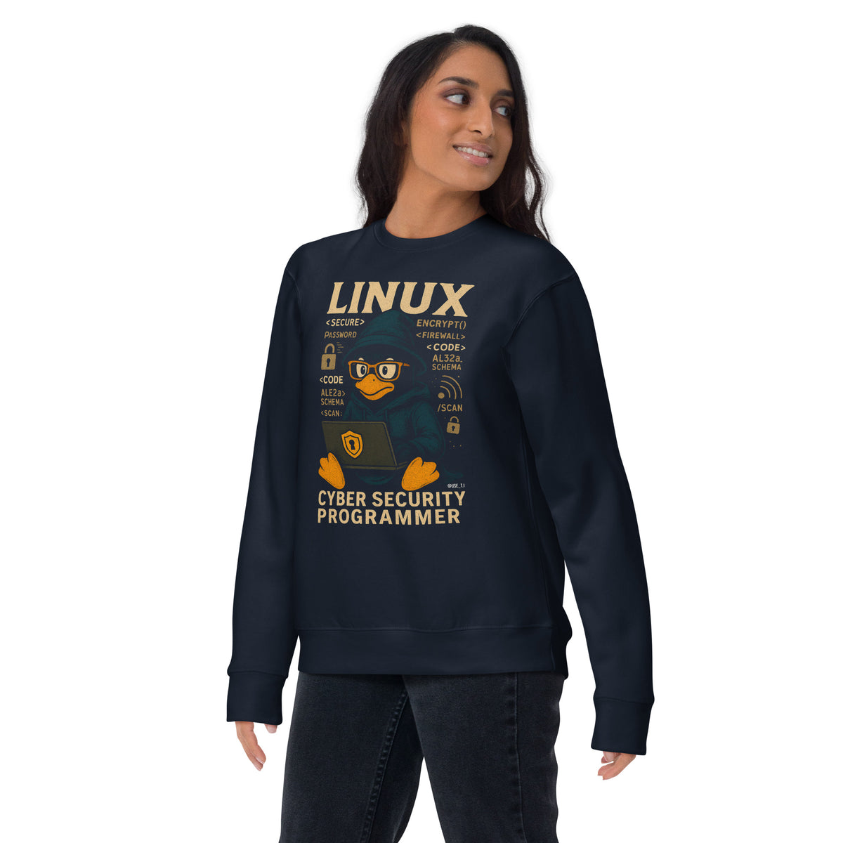 Linux Cyber Security Programmer - Unisex Premium Sweatshirt