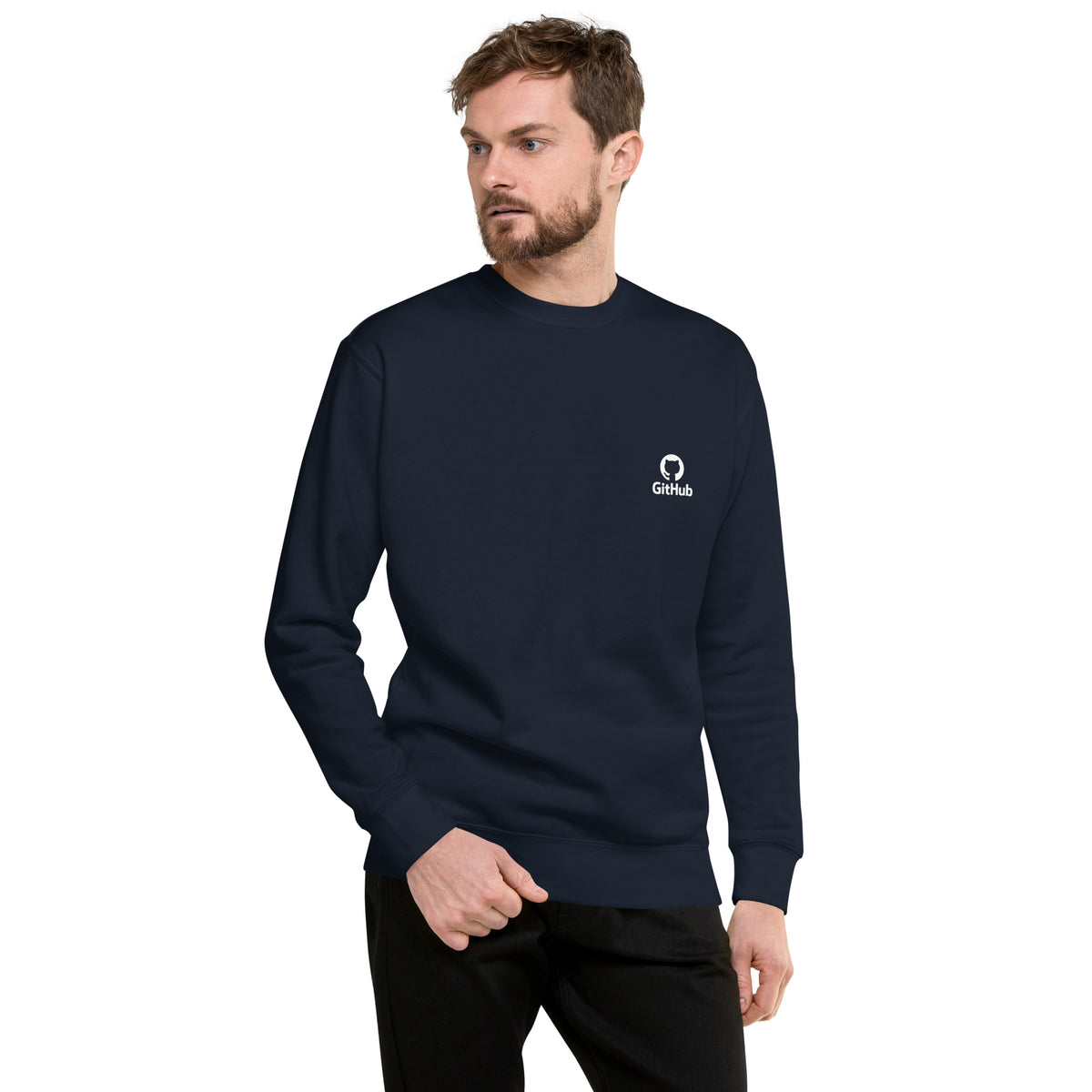 GitHub Classic Logo - Unisex Premium Sweatshirt