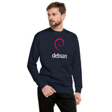 Linux Debian Classic Logo - Unisex Premium Sweatshirt