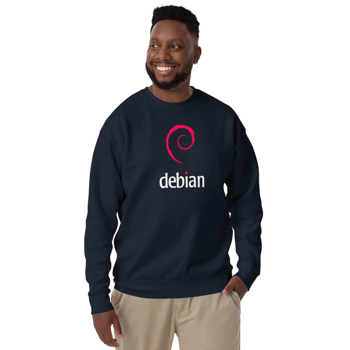 Linux Debian Classic Logo - Unisex Premium Sweatshirt