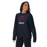 Linux Debian Classic Logo - Unisex Premium Sweatshirt