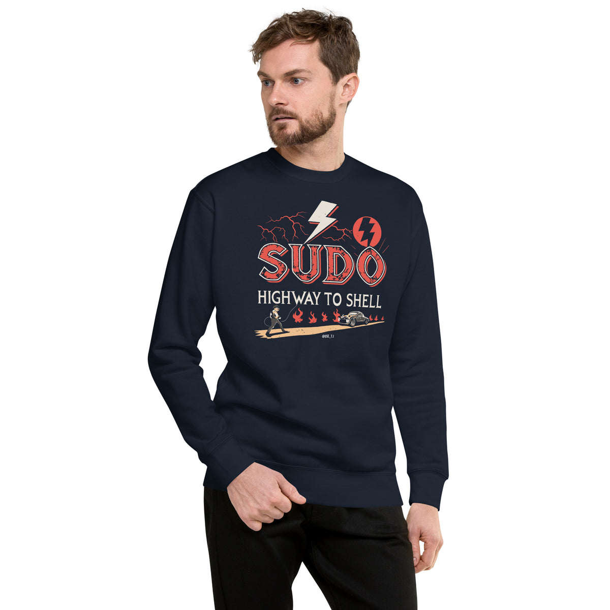 Sudo - Highway to Shell Linux - Unisex Premium Sweatshirt