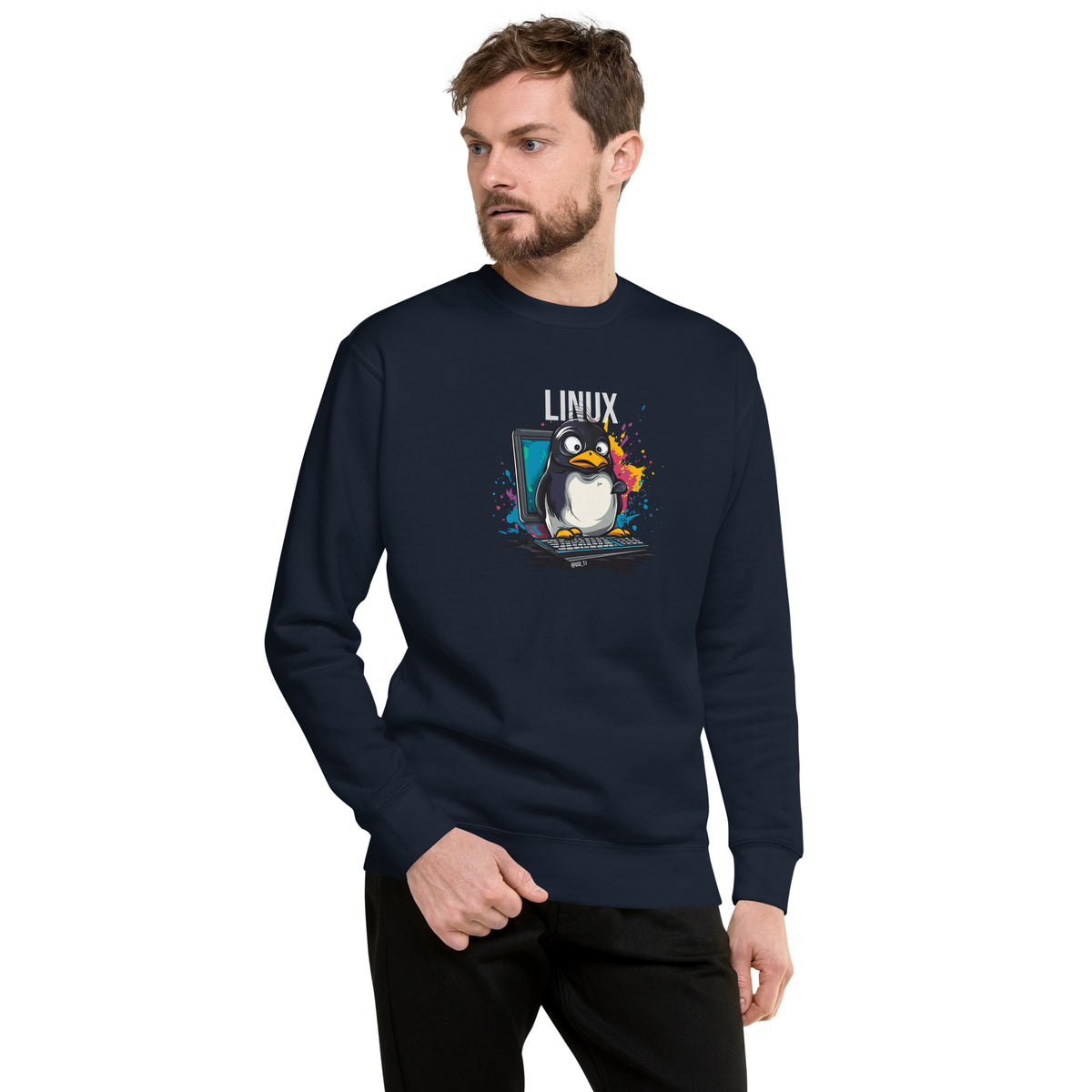 Linux - The Modern Penguin - Unisex Premium Sweatshirt