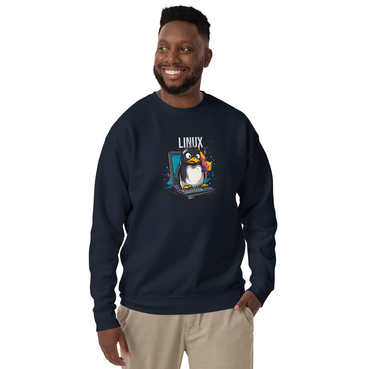 Linux - The Modern Penguin - Unisex Premium Sweatshirt