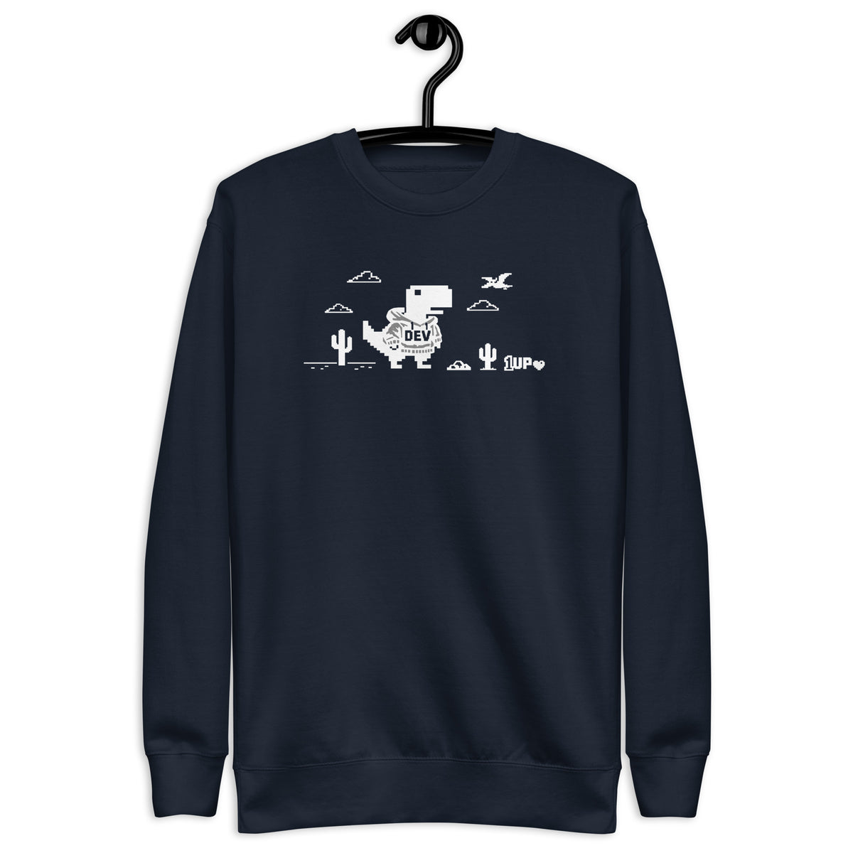 Dino Dev 1UP - Unisex Premium Sweatshirt