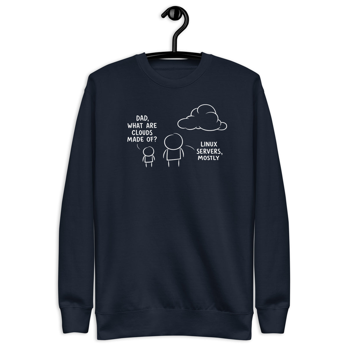 Dad, What are clouds made of - Unisex Premium Sweatshirt