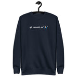 Git Commit -m "?"  - Unisex Premium Sweatshirt