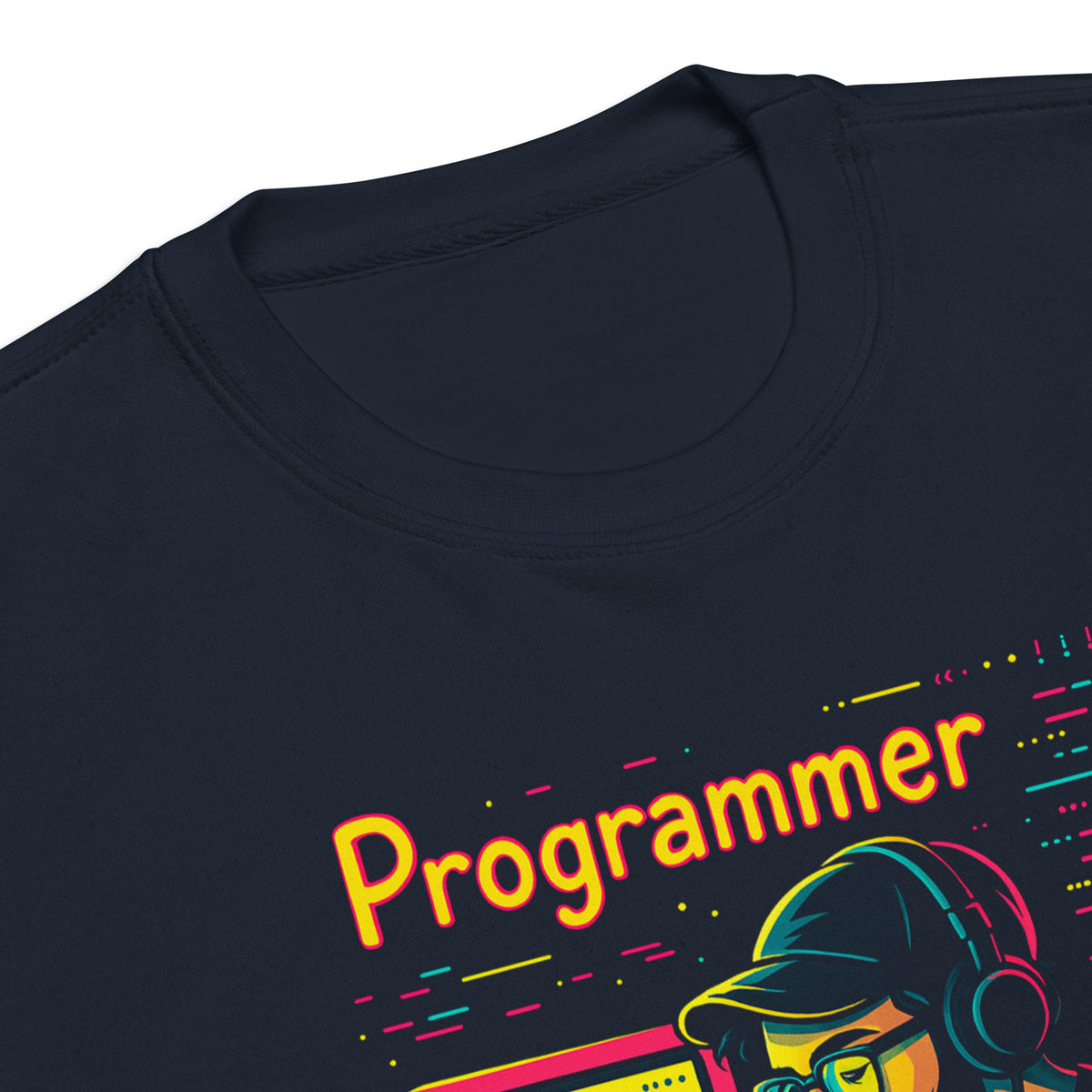 Programmer with Vibrant Colors - Unisex Premium Sweatshirt
