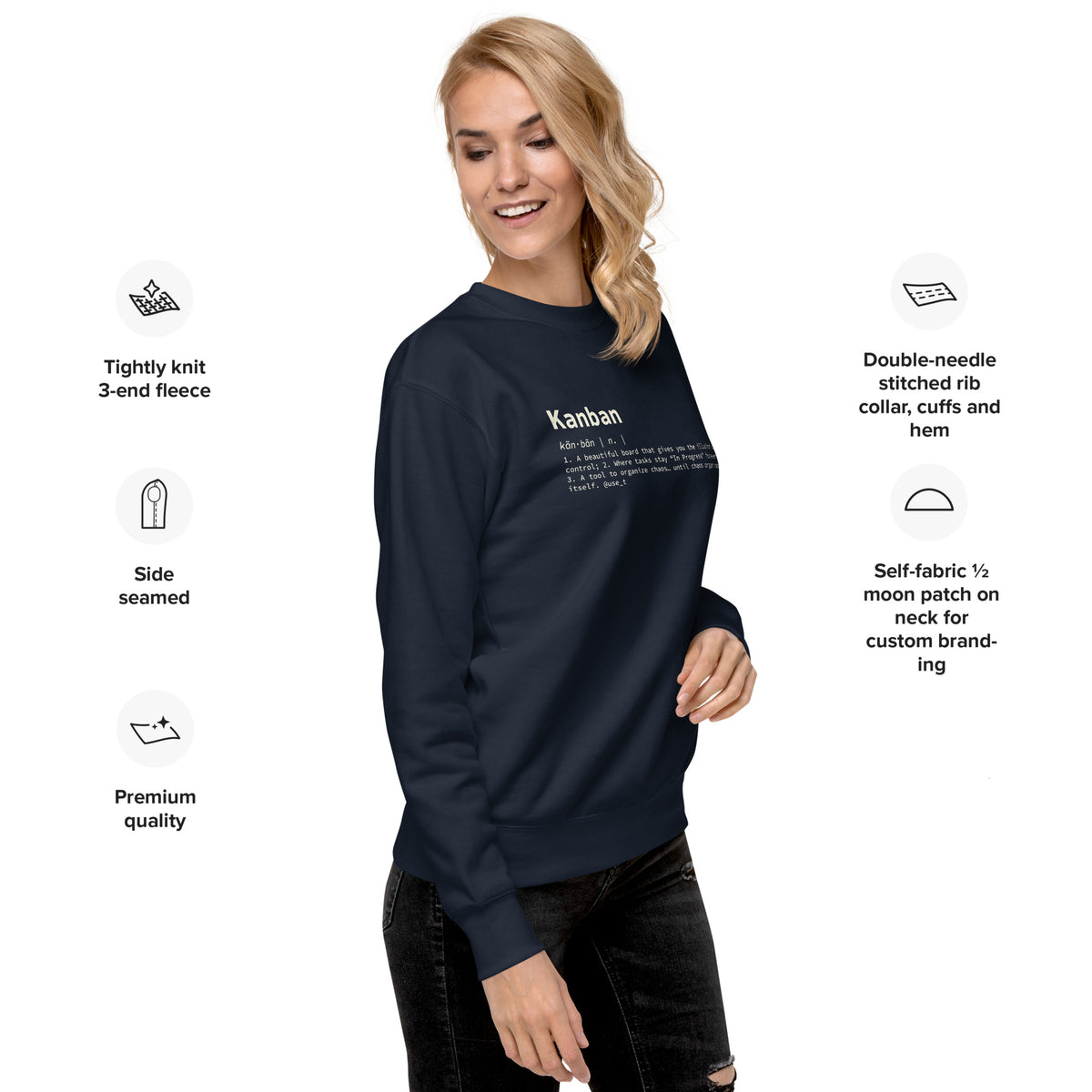 Kanban Definition - Unisex Premium Sweatshirt