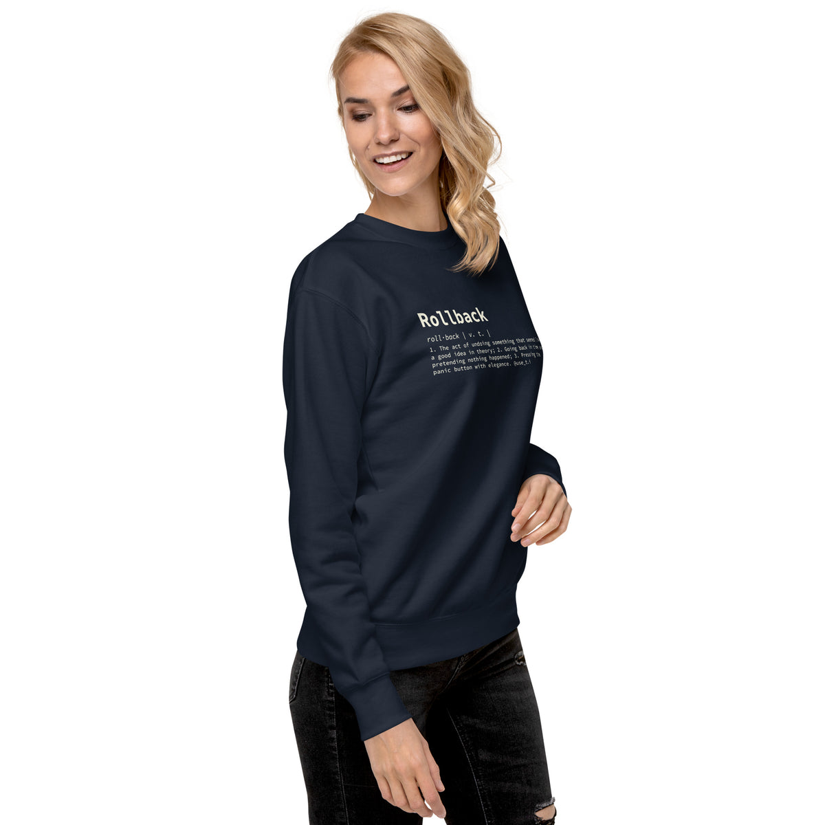 Rollback Definition - Unisex Premium Sweatshirt