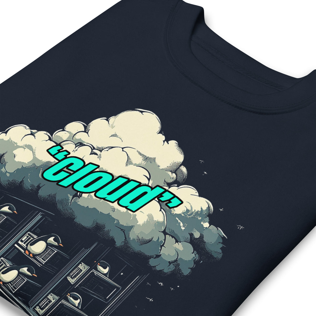 Cloud - Just a Fancy Name for Linux Servers - Unisex Premium Sweatshirt