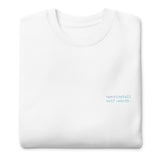 npm install self-worth - Unisex Premium Sweatshirt