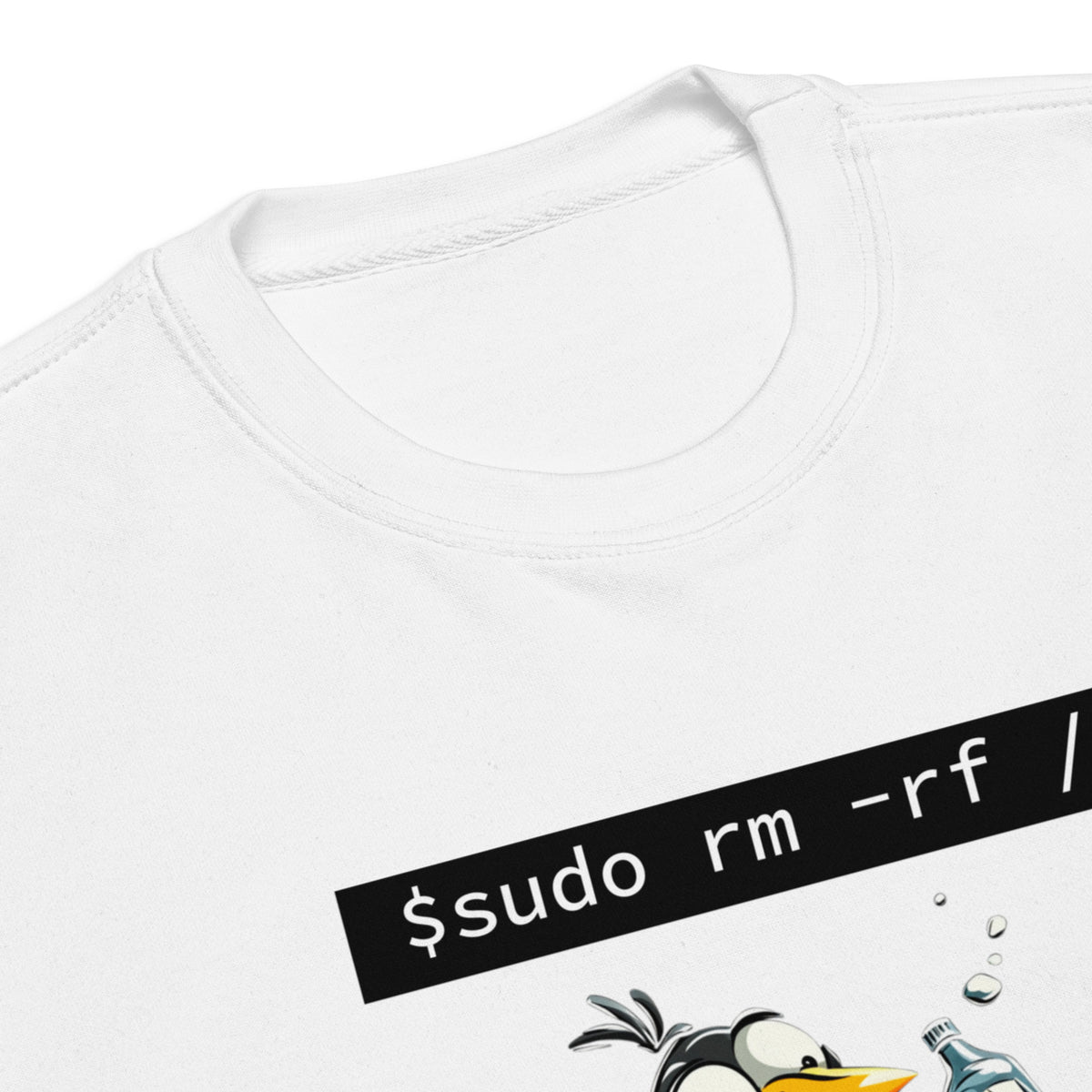 $ sudo rm -rf / — Drunk Linux Edition - Unisex Premium Sweatshirt