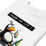 $ sudo rm -rf / — Drunk Linux Edition - Unisex Premium Sweatshirt