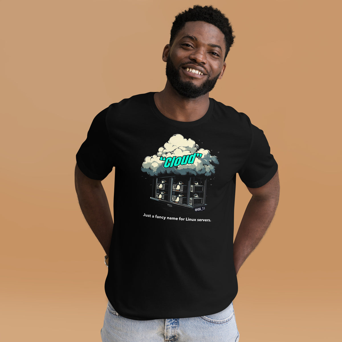 Cloud - Just a Fancy Name for Linux Servers - Unisex t-shirt