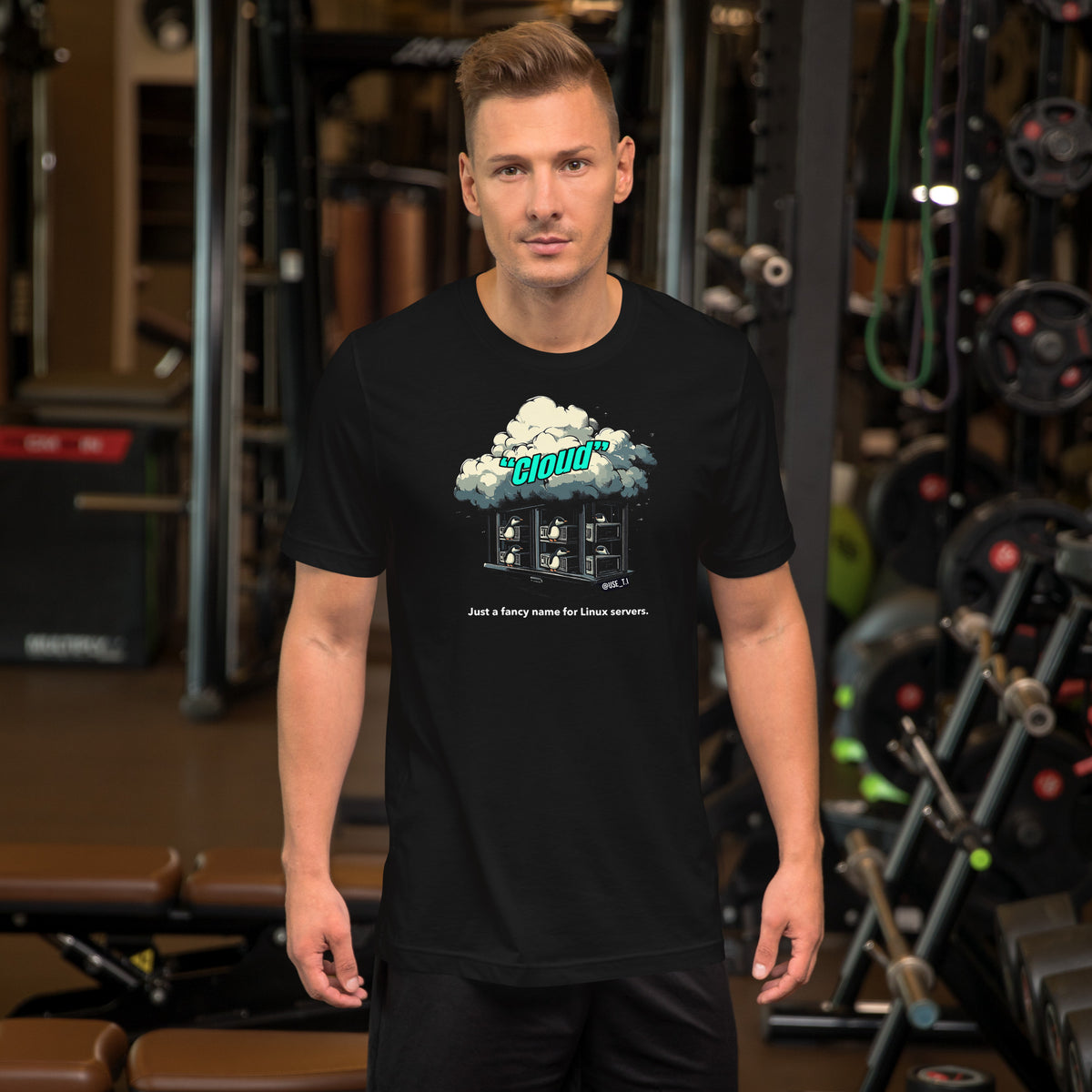 Cloud - Just a Fancy Name for Linux Servers - Unisex t-shirt