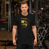 Programmer with Vibrant Colors - Unisex t-shirt
