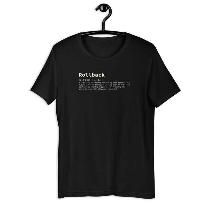 Rollback Definition - Unisex t-shirt