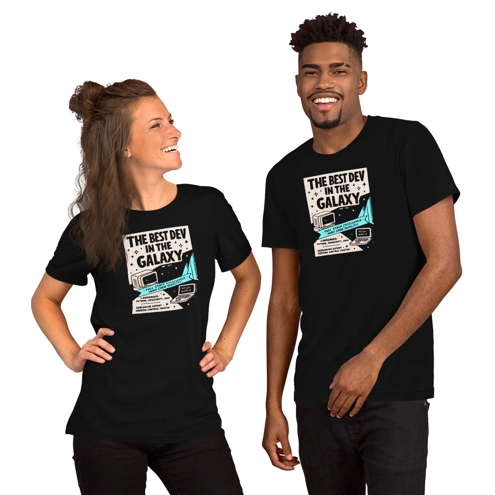 The Best Dev in the Galaxy - Unisex t-shirt