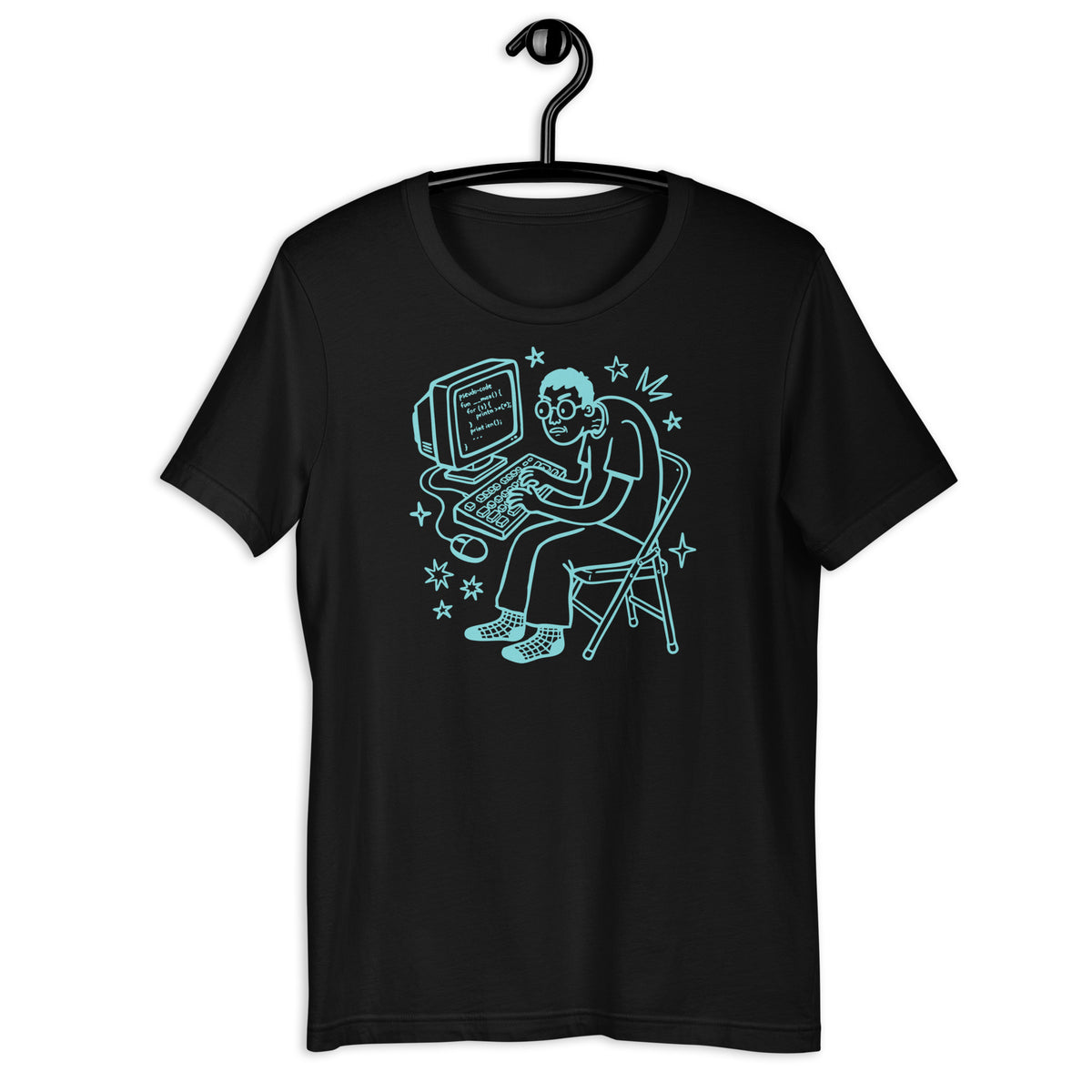 Hunched Programmer - Unisex t-shirt