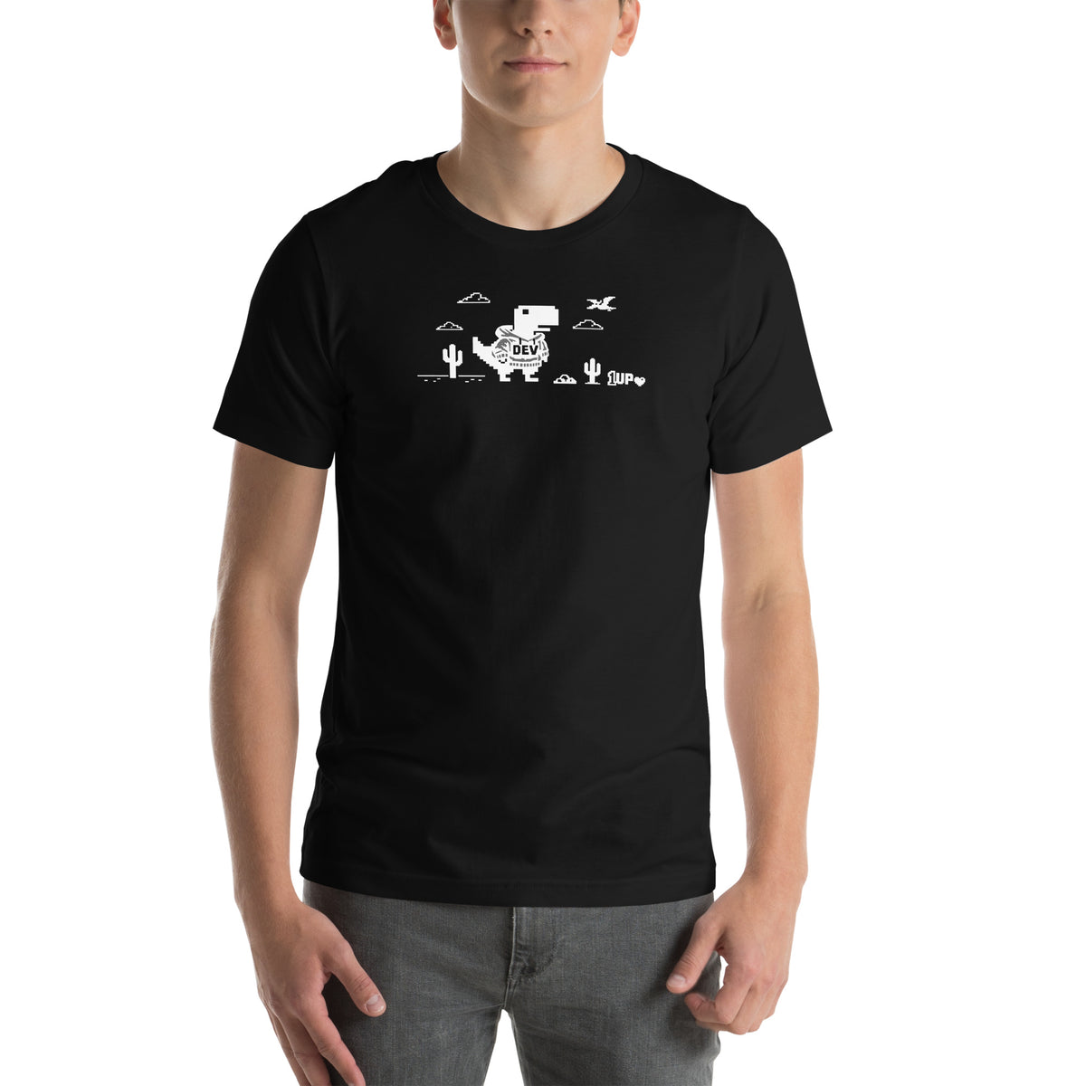 Dino Dev 1UP - Unisex t-shirt