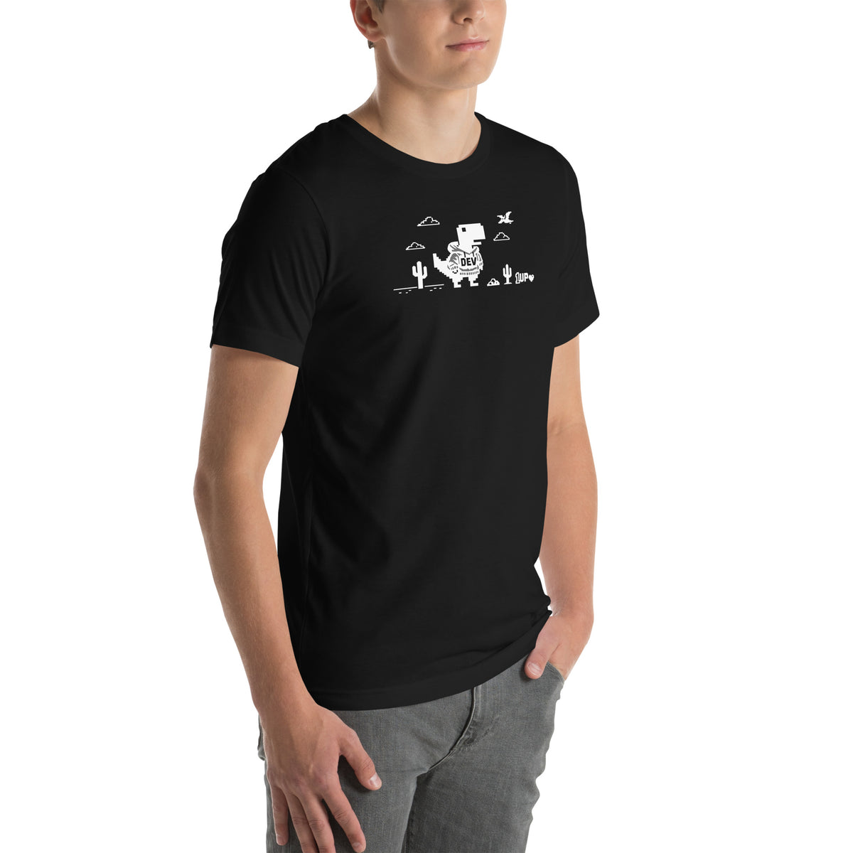 Dino Dev 1UP - Unisex t-shirt