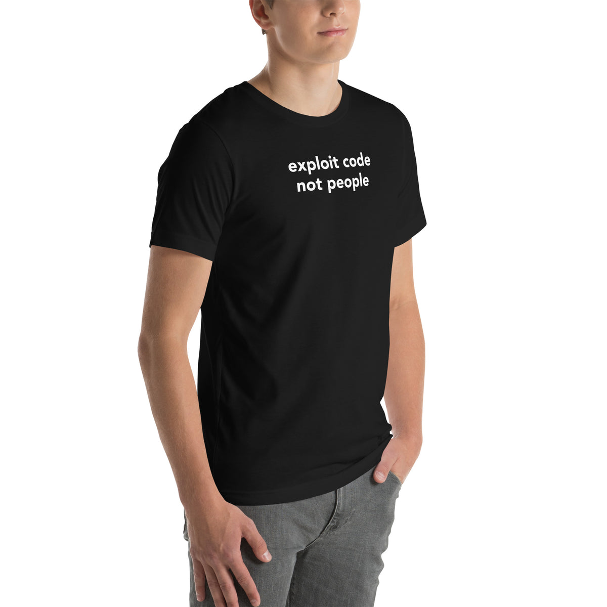 Exploit code, not people - Unisex t-shirt