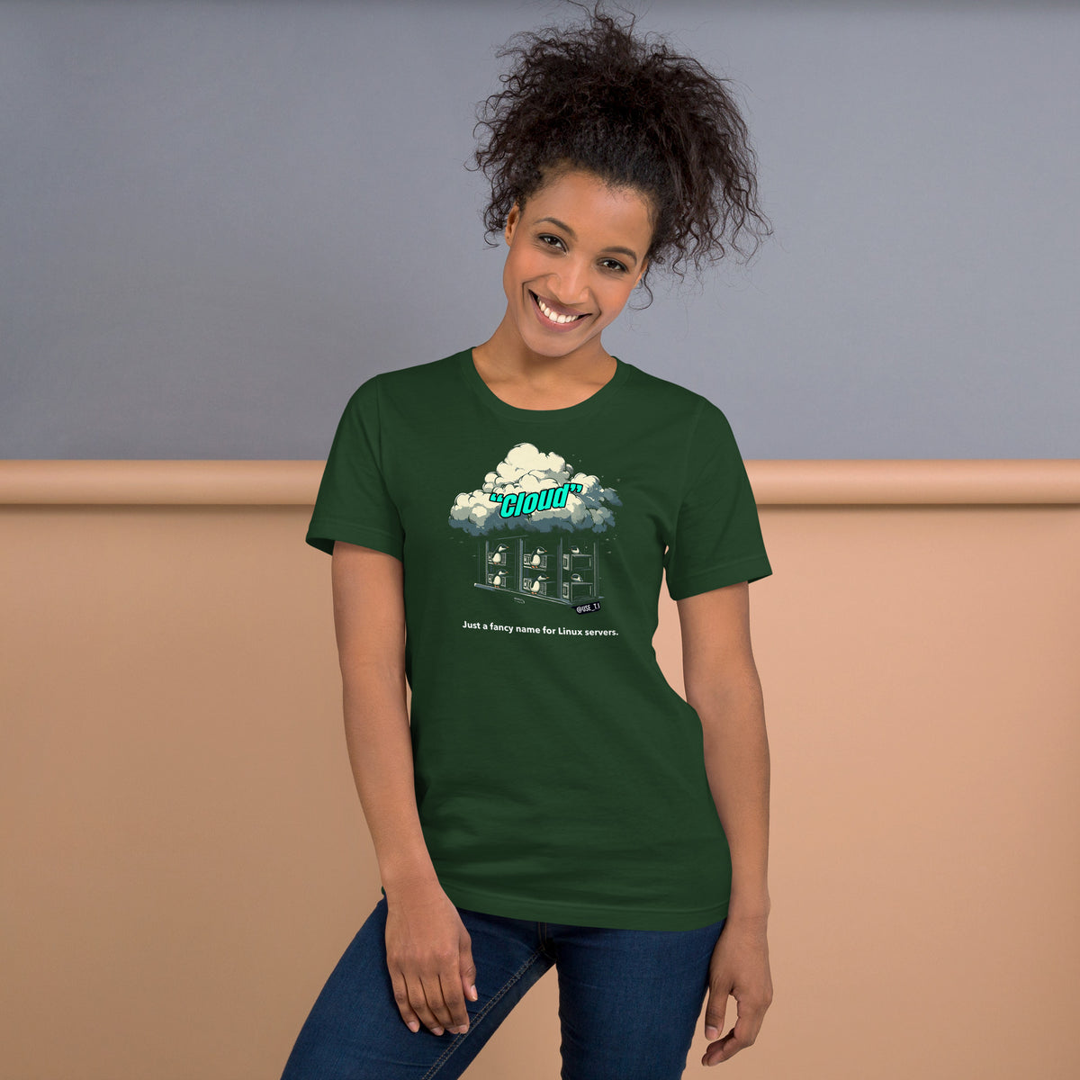 Cloud - Just a Fancy Name for Linux Servers - Unisex t-shirt