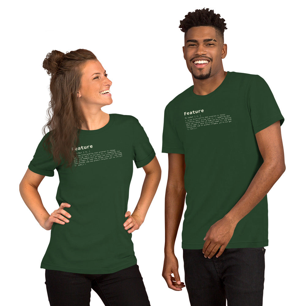 Feature Definition - Unisex t-shirt
