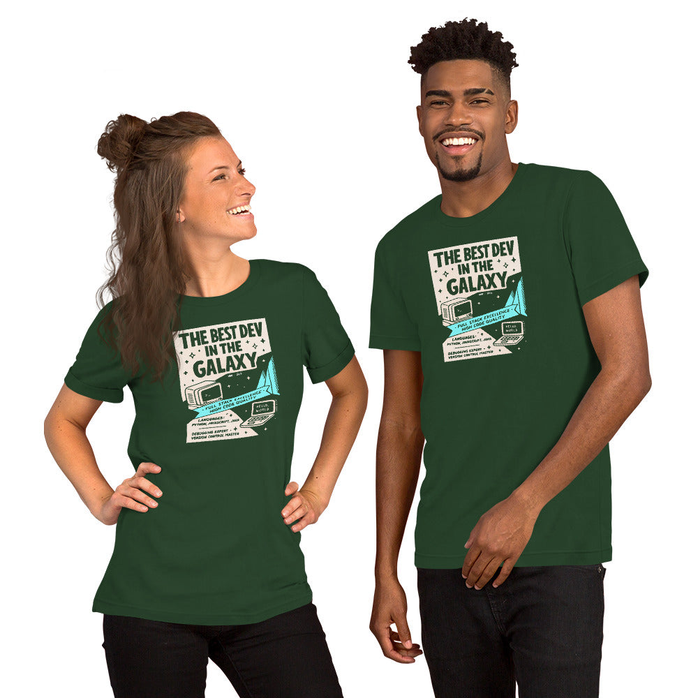 The Best Dev in the Galaxy - Unisex t-shirt