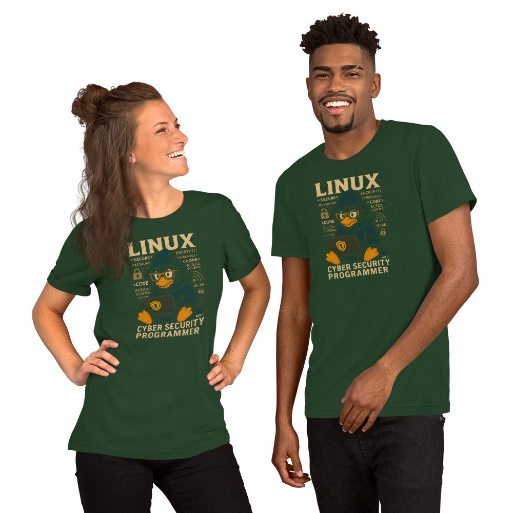 Linux Cyber Security Programmer - Unisex t-shirt