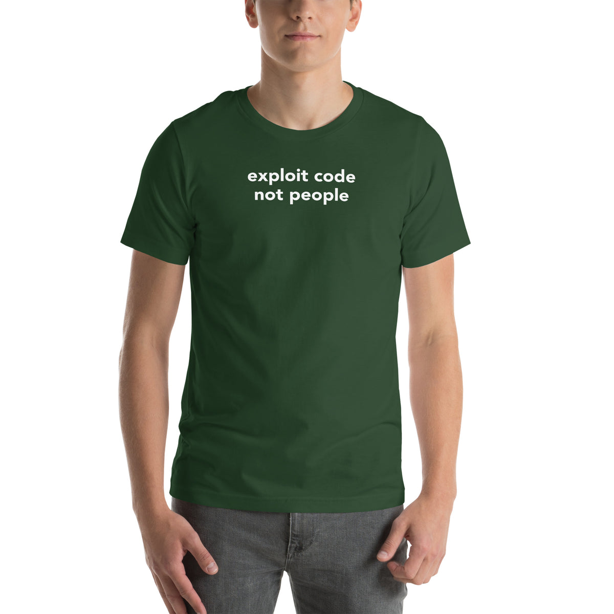 Exploit code, not people - Unisex t-shirt