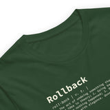Rollback Definition - Unisex t-shirt