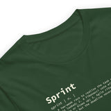 Sprint Definition - Unisex t-shirt