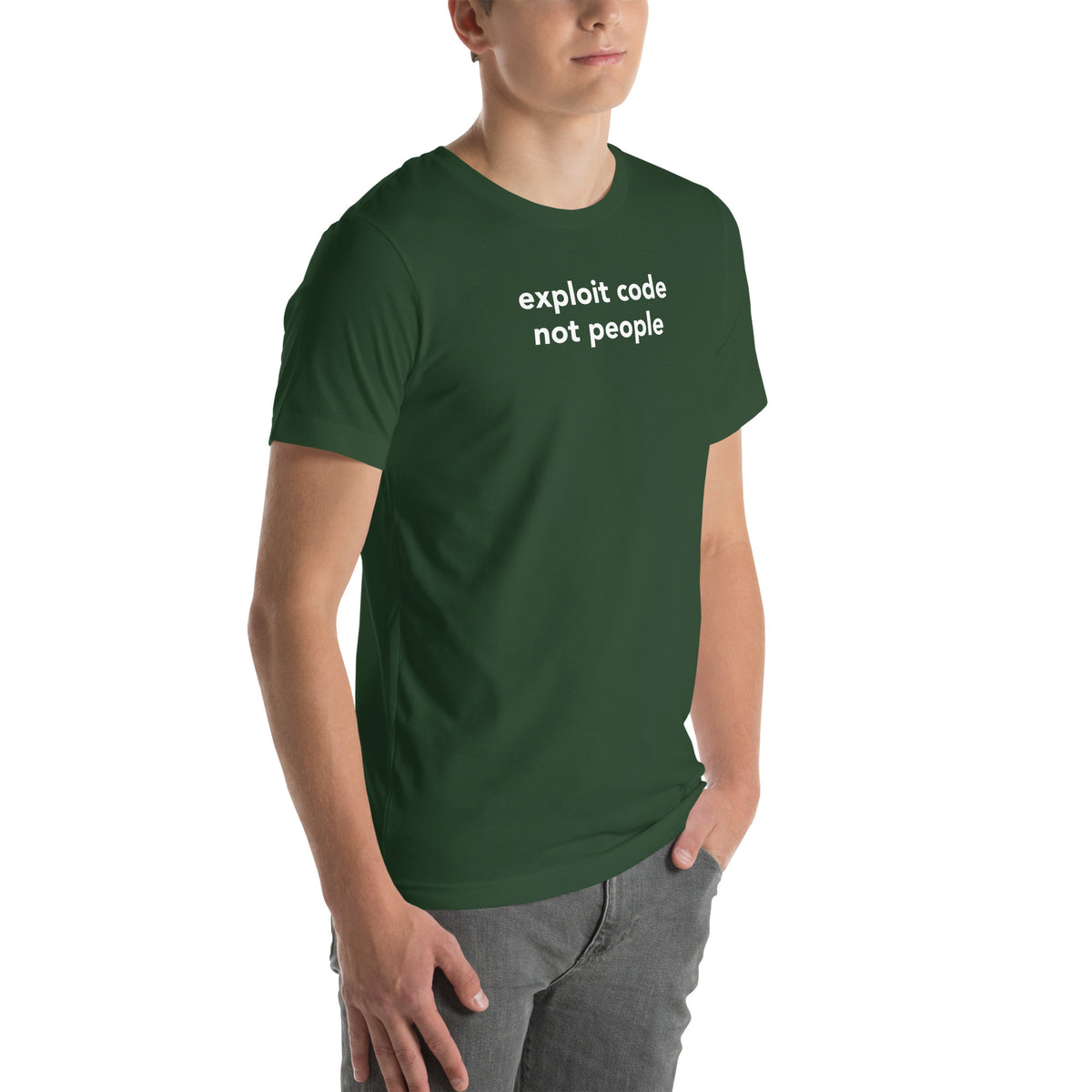 Exploit code, not people - Unisex t-shirt