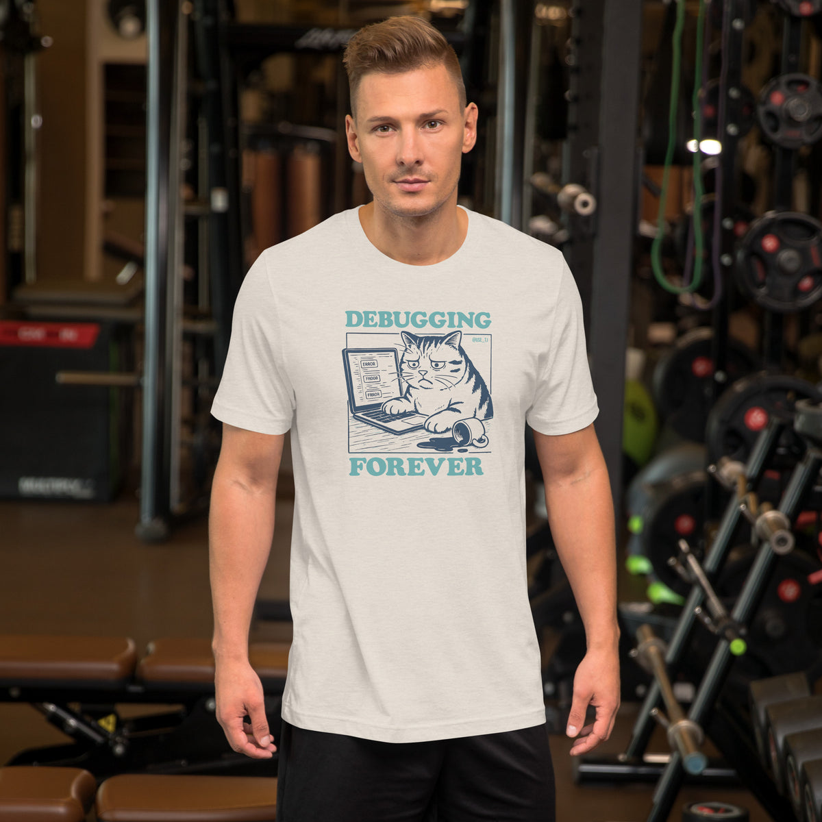 Debugging Forever - Cat Edition - Unisex t-shirt