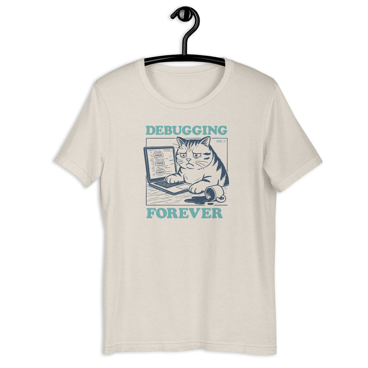 Debugging Forever - Cat Edition - Unisex t-shirt