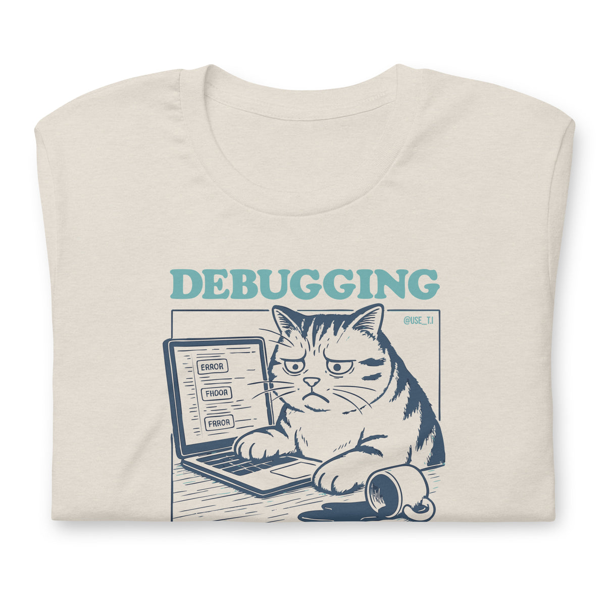 Debugging Forever - Cat Edition - Unisex t-shirt