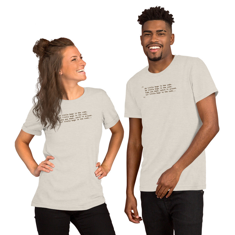 99 Little Bugs in the Code - Unisex t-shirt