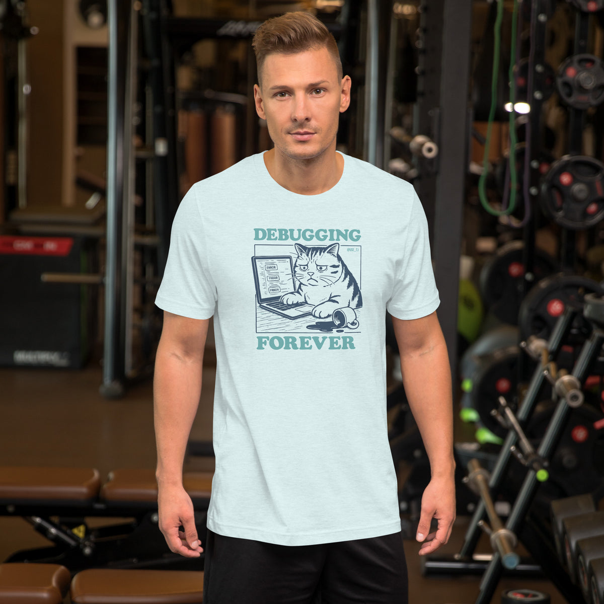 Debugging Forever - Cat Edition - Unisex t-shirt