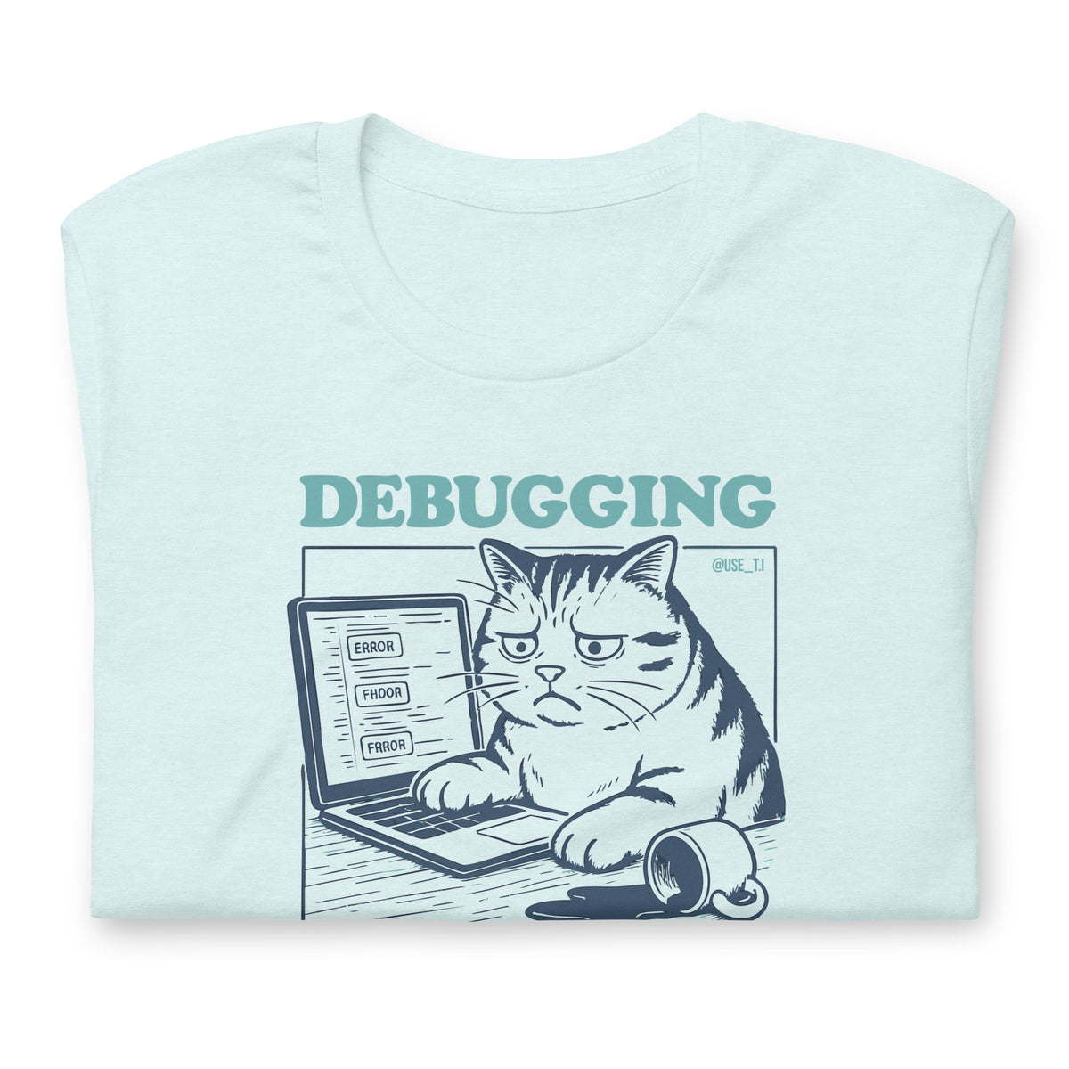 Debugging Forever - Cat Edition - Unisex t-shirt