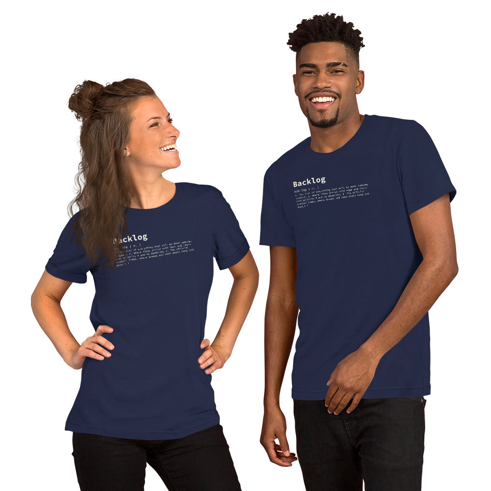 Backlog Definition - Unisex t-shirt