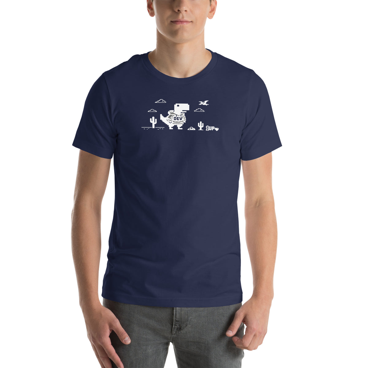 Dino Dev 1UP - Unisex t-shirt