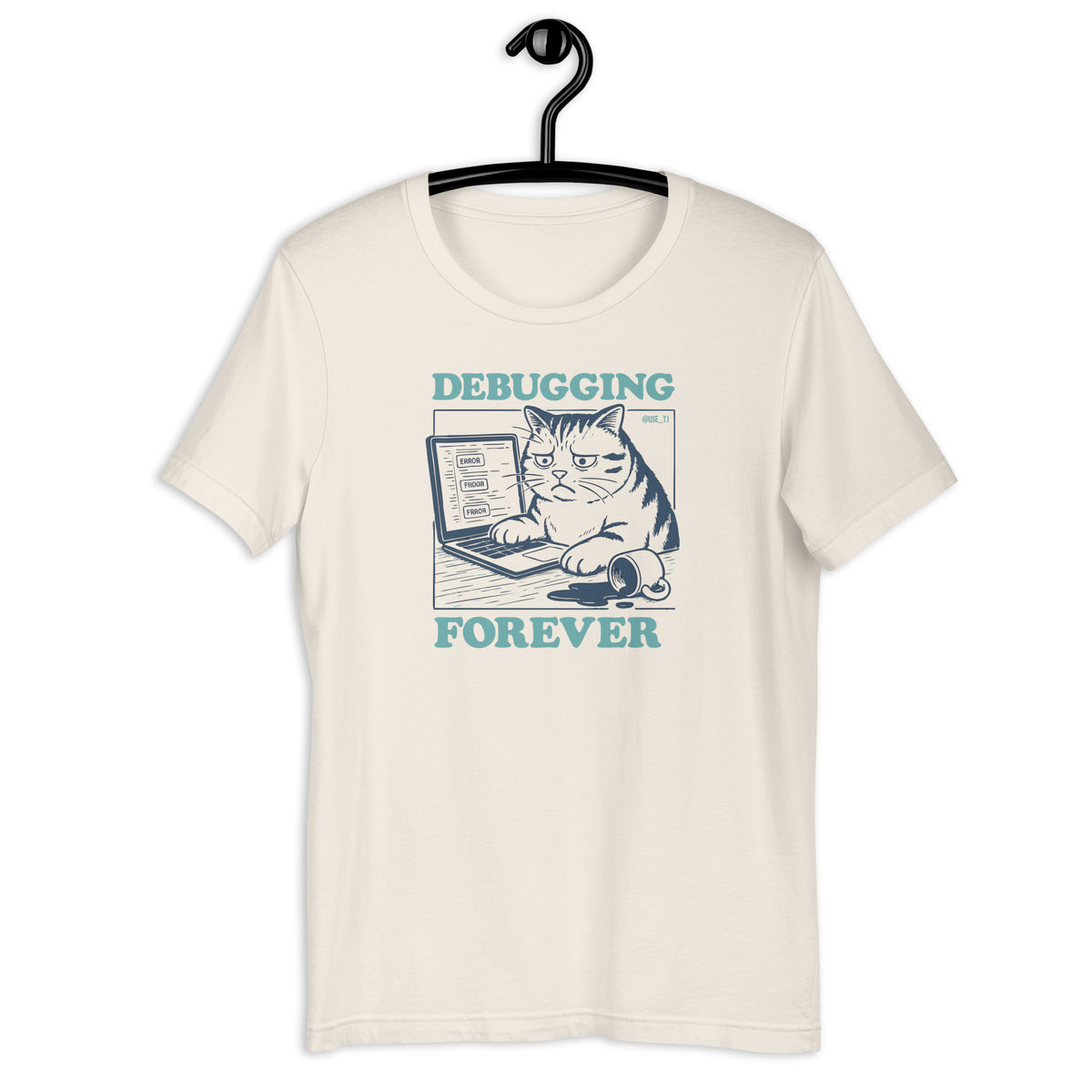 Debugging Forever - Cat Edition - Unisex t-shirt