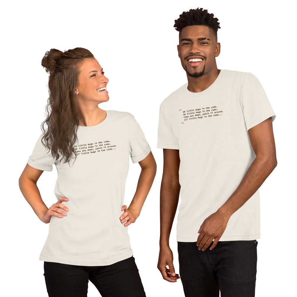 99 Little Bugs in the Code - Unisex t-shirt