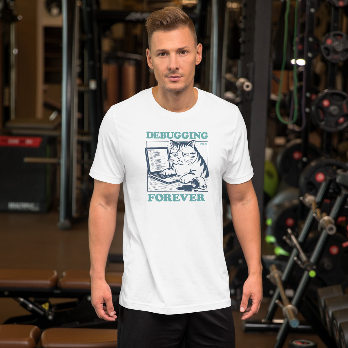 Debugging Forever - Cat Edition - Unisex t-shirt