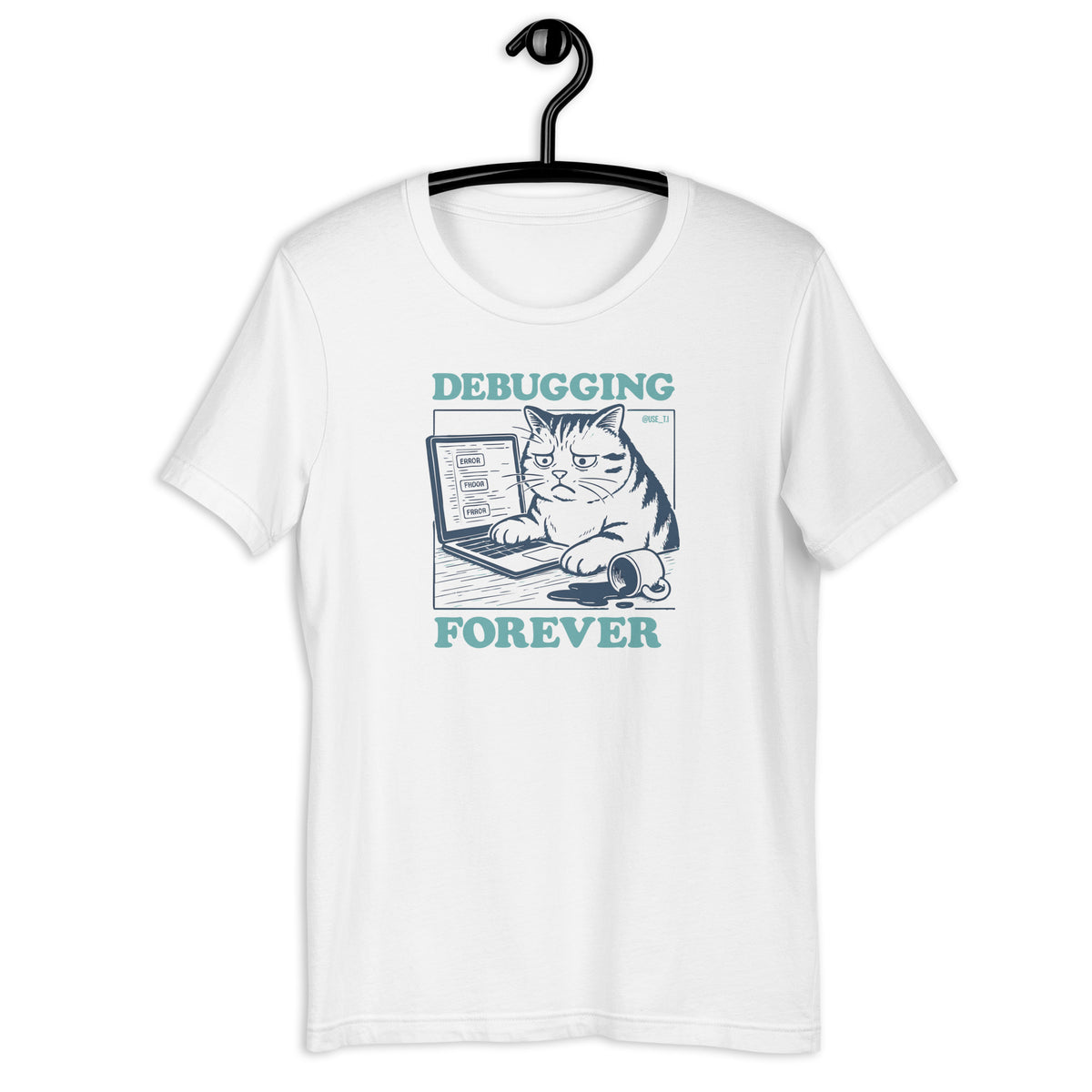 Debugging Forever - Cat Edition - Unisex t-shirt
