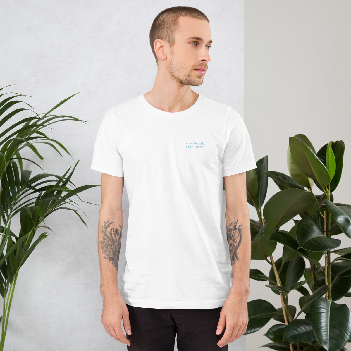 npm install self-worth - Unisex t-shirt