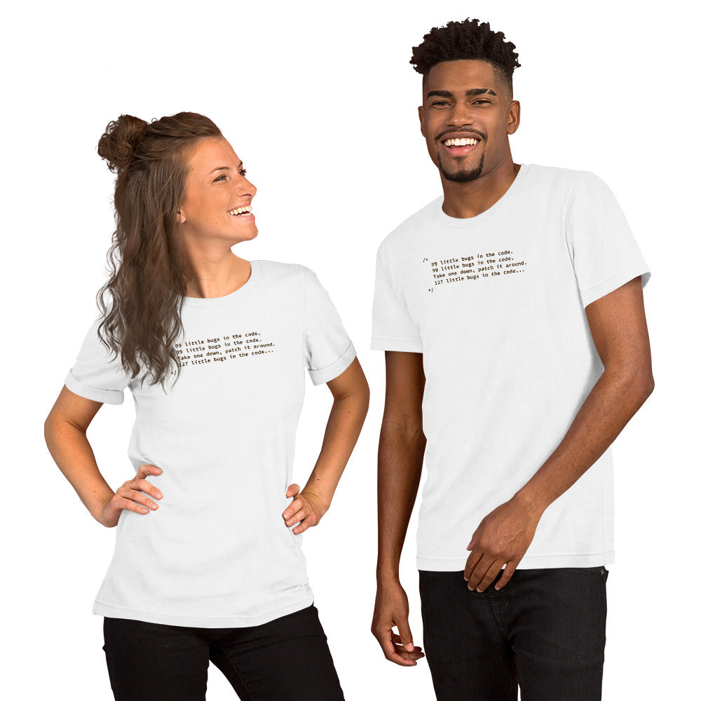99 Little Bugs in the Code - Unisex t-shirt